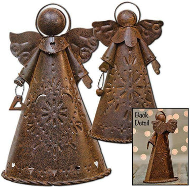 2/Set, Rusty Angel Candle Holders - The Fox Decor